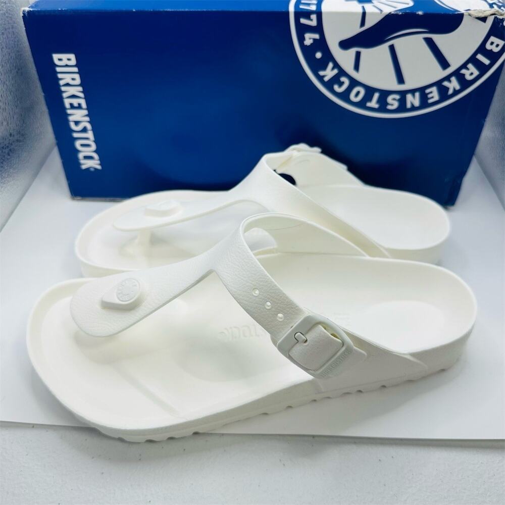 Birkenstock Gizeh EVA Sandals Womens US 6 EU 37 White Thong Waterproof - Picture 3 of 6